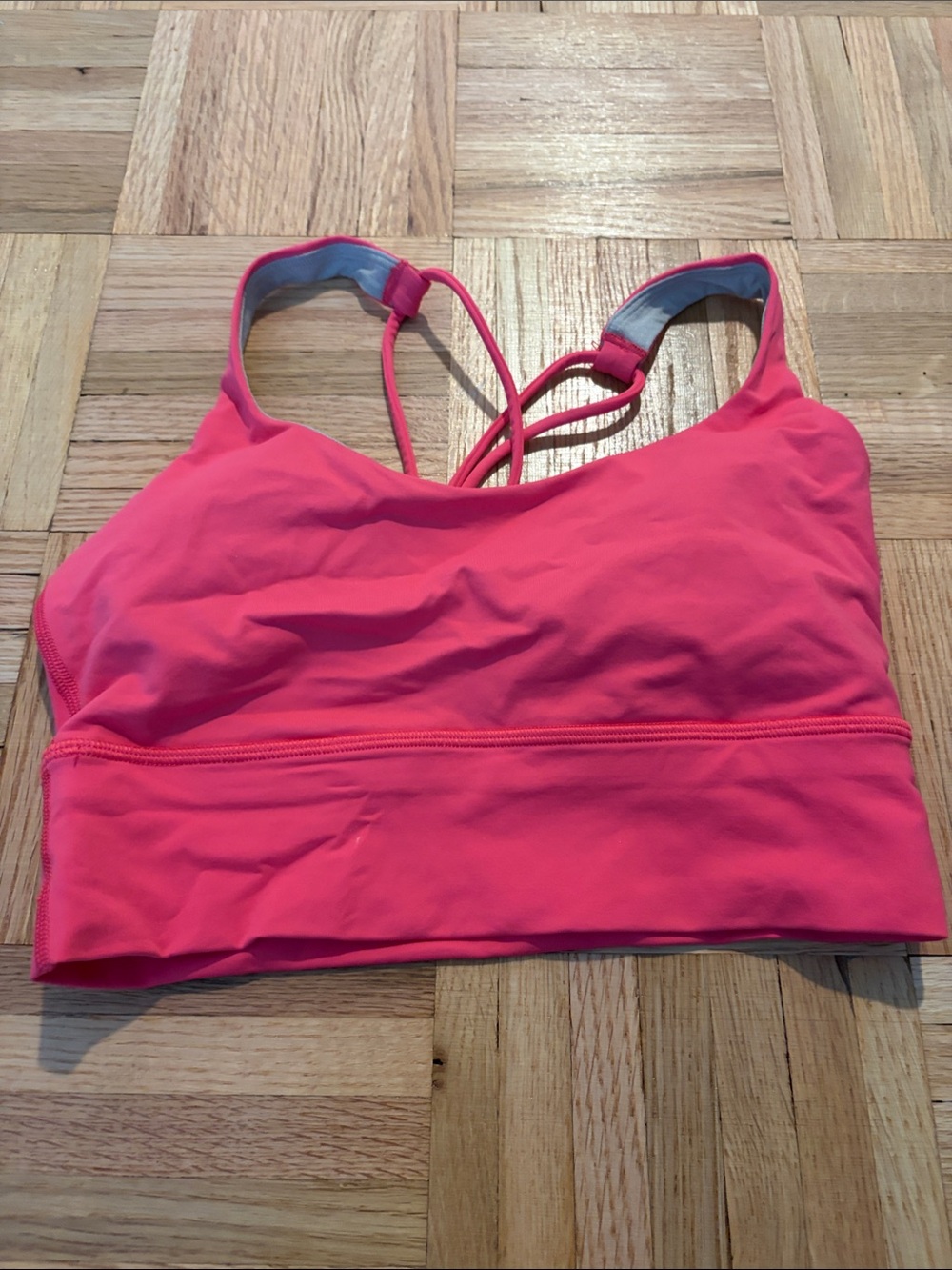 lululemon athletica Hot Pink Strappy Back Sports Bra